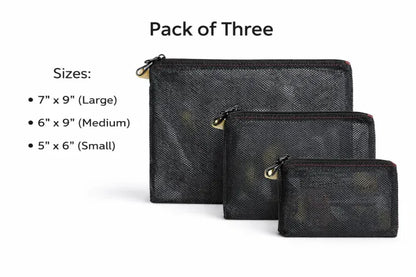 3 Pcs Set Multi Purpose Cosmetic Pouch Organizer Storage
