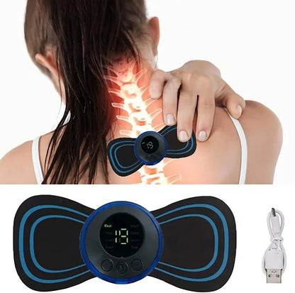 Portable EMS Mini Electric Neck Back Body Massager